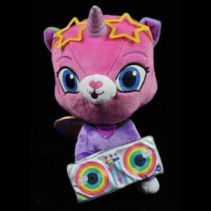 Rainbow Butterfly Unicorn Kitty 14" DJ Felicity Plush.